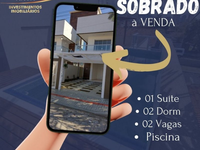 Sobrado triplex com piscina 